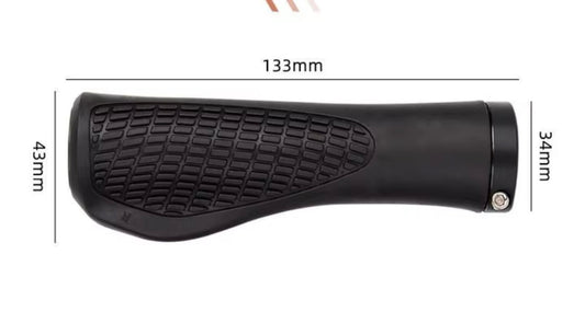 1Pair MTB Bike Handlebar Grips Anti-skid Comfortable Lockable Soft Rubber Cycling Parts