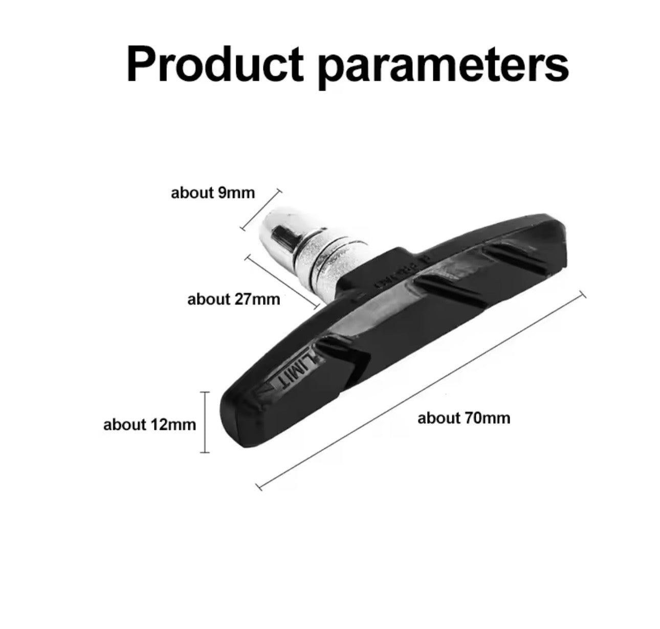 Pairs MTB Road Bicycle Silent Brake Pads Cycling V Brake Holder Pads Shoes Rubber Blocks Durable Cycling Accessories