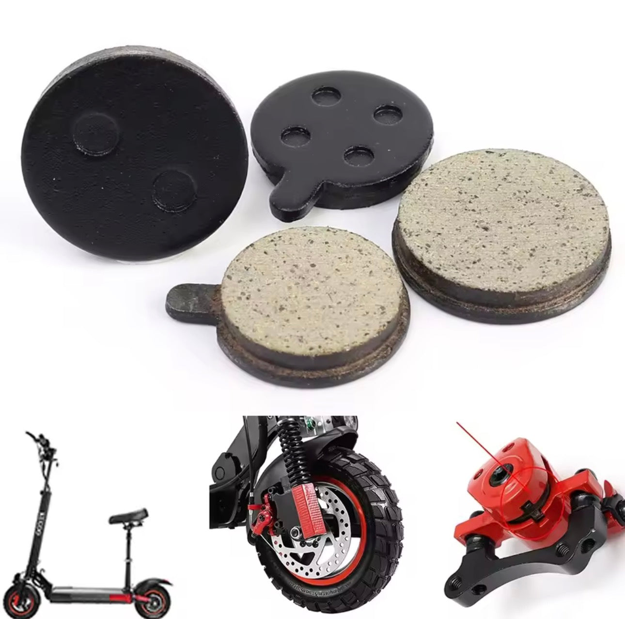 02pcs Electric Scooter Disc Brake Pads for Xiaomi M365 Pro Kick Scooter Replacement Parts Friction Plates Accessories