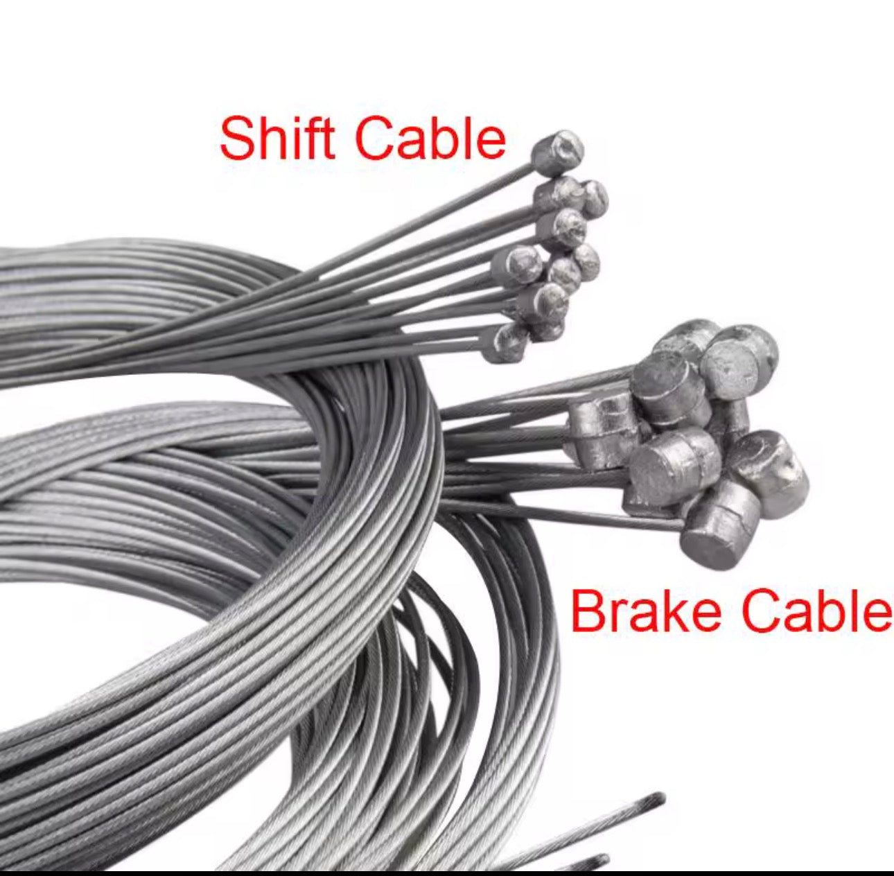 2M MTB Bicycle Brake Line Bicycle Speed Line Fixed Gear Shifter Gear Brake Cable Set Core Inner Wire MTB Road Bike