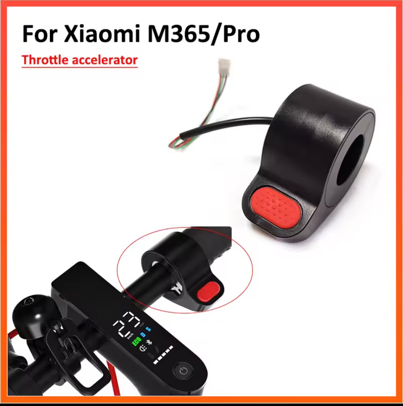 Throttle Thumb Dial Accelerator For Xiaomi Mijia M365 /PRO/ 1S/ PRO 2 Mi 3 Electric Scooter Throttle Knob Assembly Parts