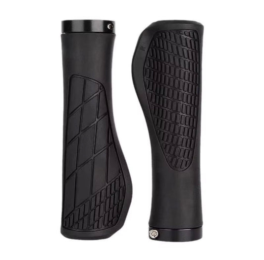 1Pair MTB Bike Handlebar Grips Anti-skid Comfortable Lockable Soft Rubber Cycling Parts
